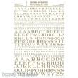 Woodland Scenics WMG703 - Buchstaben, gold