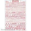 Woodland Scenics WMG704 - Buchstaben,rot