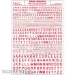 Woodland Scenics WMG741 - Buchstaben, amerikanischer Typ, rot