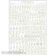 Woodland Scenics WMG745 - Buchstaben u. Zahlen amerikanischer Typ, weiß