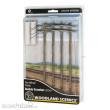 Woodland Scenics WUS2281 - O Wired Poles Double Crossbar