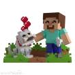 Youtooz YOTO43096 - Minecraft Vinyl Figur Taming a Wolf 10 cm