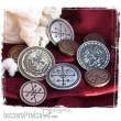 Zauberfeder Verlag ZFV450459 - Larp-Münzset Alchemie